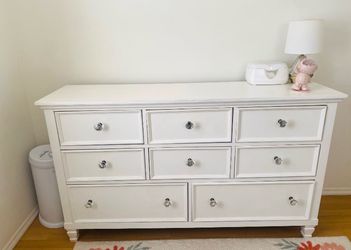White dresser nursery