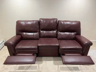 Reclining Leather Couch