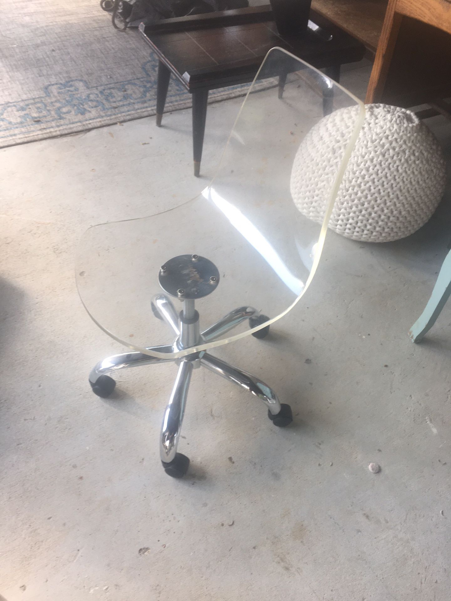 Clear Office Chair 