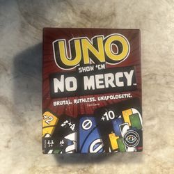 Mattel Uno Show 'Em No Mercy Card Game New Never Been Opened