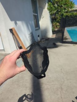 Black Tactical Half Face Mesh Mask