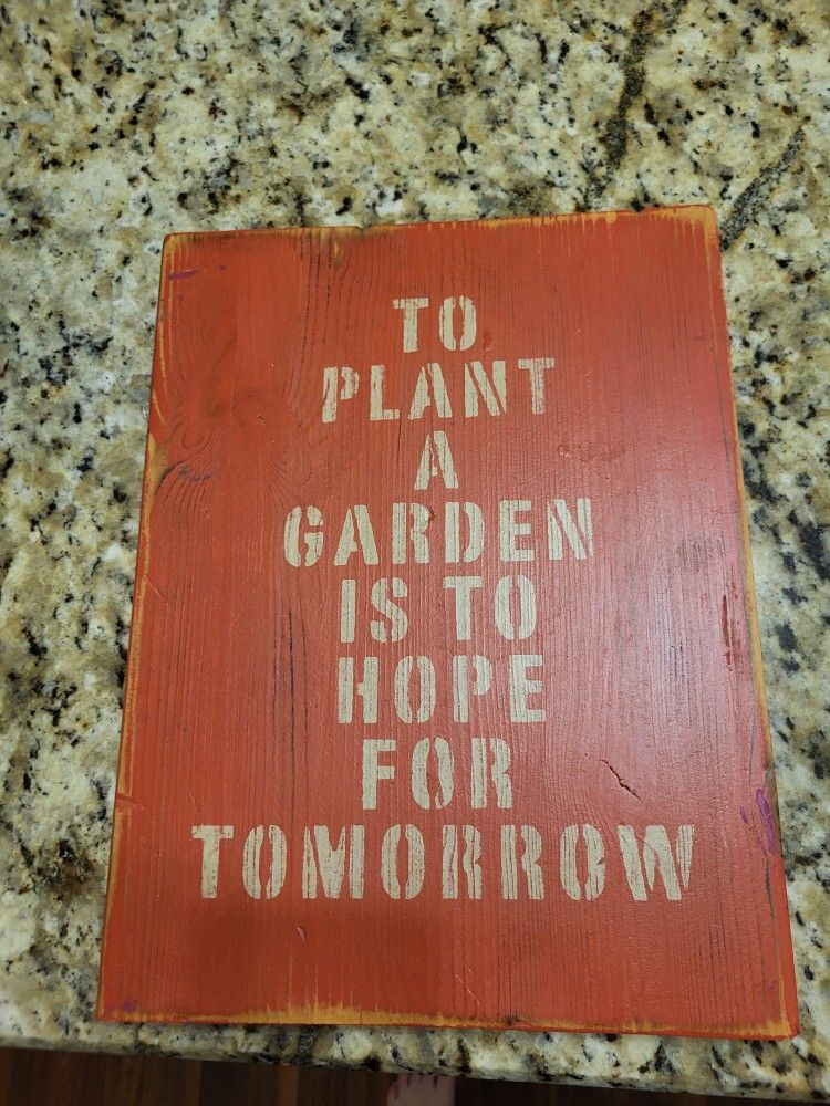 Garden sign