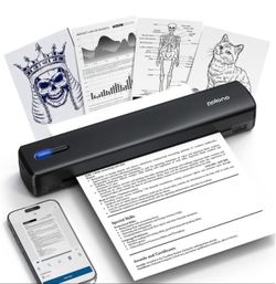 Portable Printers Wireless for Travel, D820 Thermal Inkless Printer