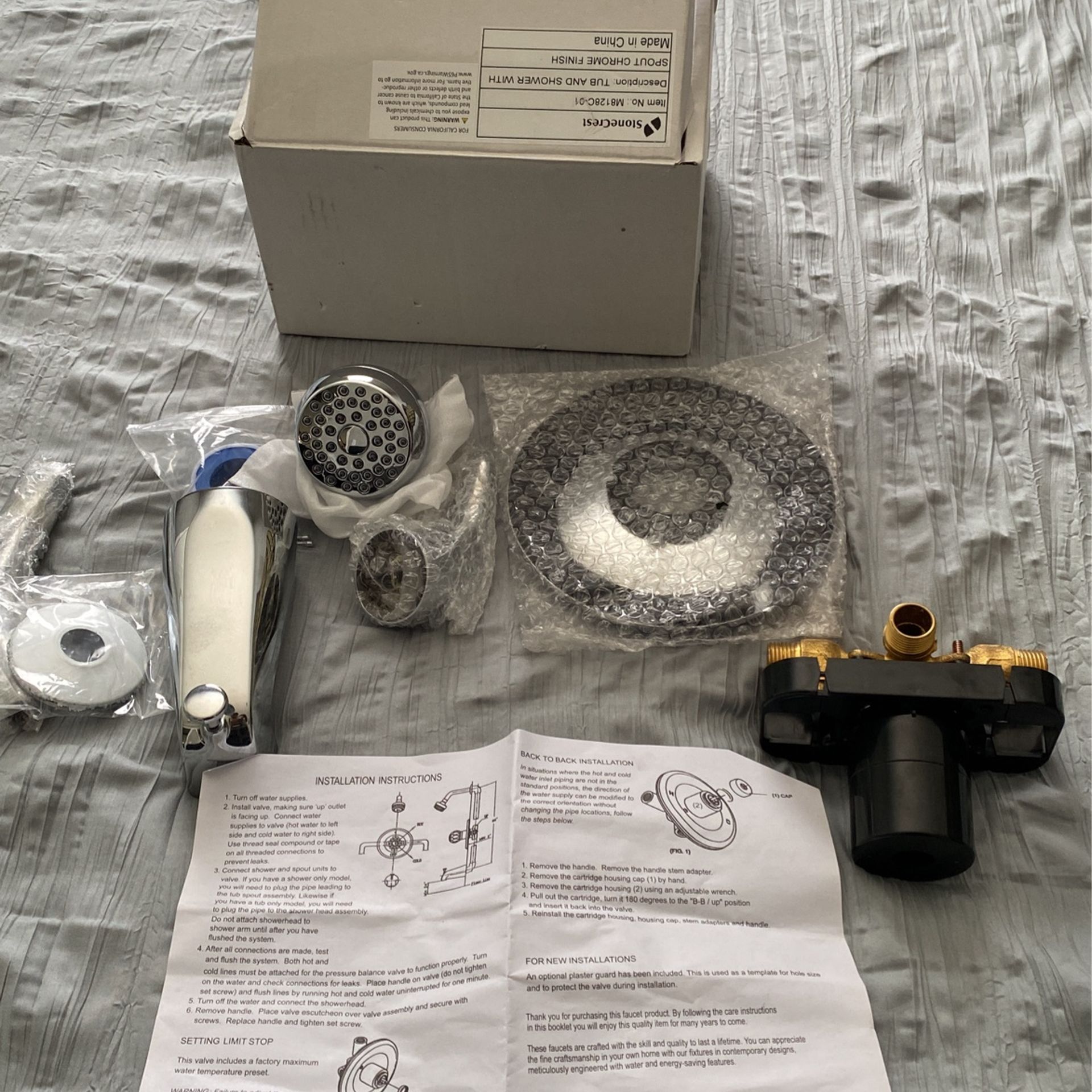 New Tub And Shower Kit