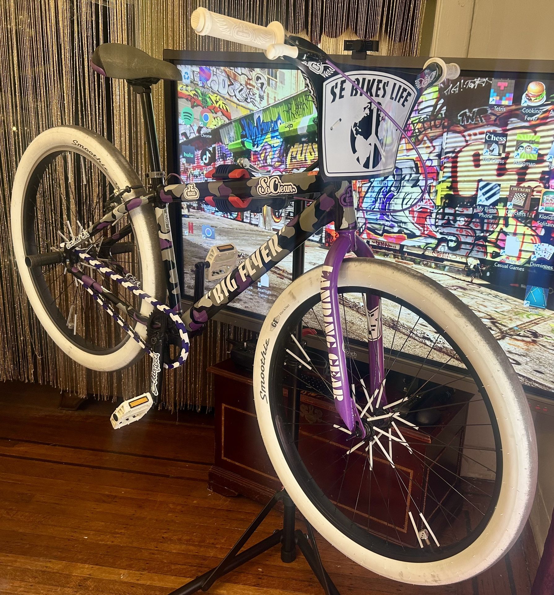 Custom Se Purple Camo Big Flyer 29er