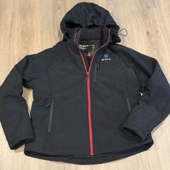 Ororo Women’s Classic Heated Jacket w/ Detachable Hood Black Large