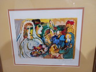 "Wedding song" hand signed serigraph by Zamy Steynovitz