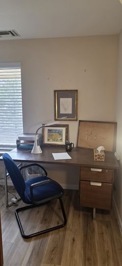 Desk and chair $45 for both