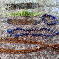 Beautiful Hand Beaded Jewelry Necklaces And Bracelets All For $30