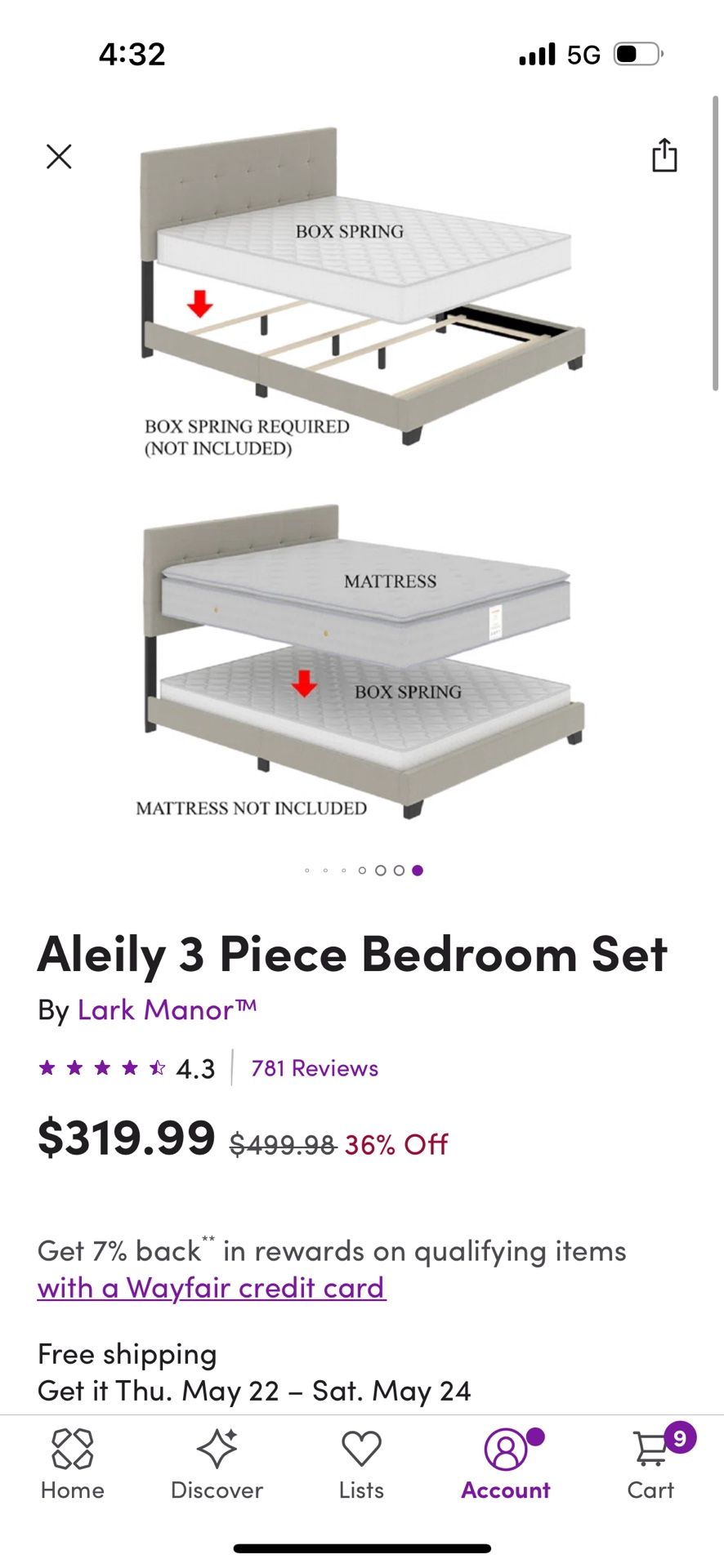 3 piece bedroom set