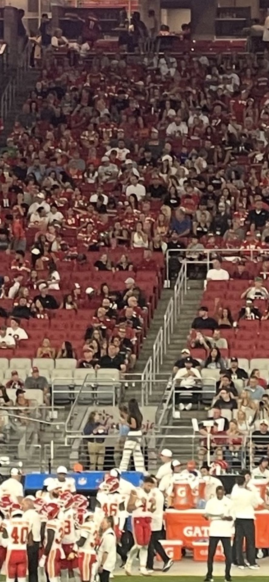 Cardinals vs Packers, 50 Yd Line Lower Level Sec. 108, Row 24, Seats 3, 4