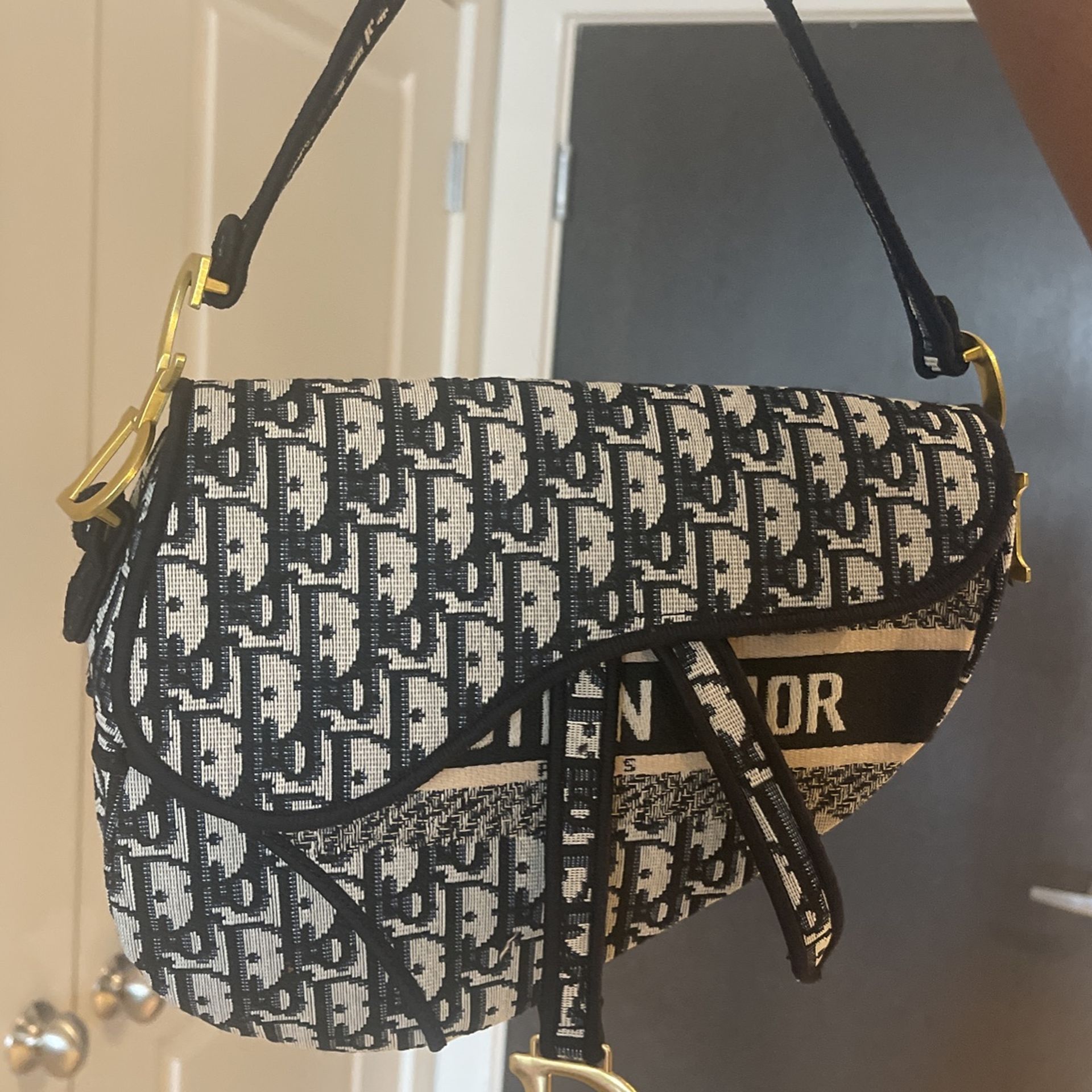 Christian  Dior saddle Bag With Strap 