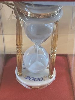 Year 2000 Commemorative Hourglass Lenox