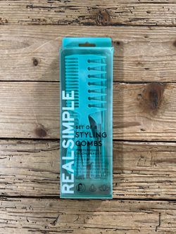 Real Simple Styling Combs - teal