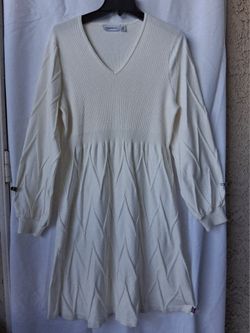 Ninaleonard off white 1X  dress
