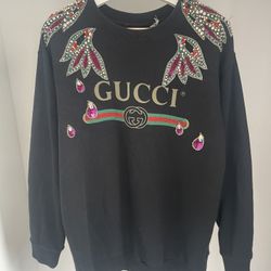 Gucci logo crystals sweatshirt 