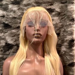 22” 613 Blonde Human Hair Lace Wig 13x4