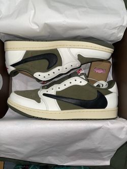 Size 11 - Travis Scott x Air Jordan 1 Retro OG DS Low Reverse Olive / Medium