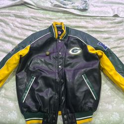 Green Bay Packers Novelty Gold Ring And Bonner Jacket! 
