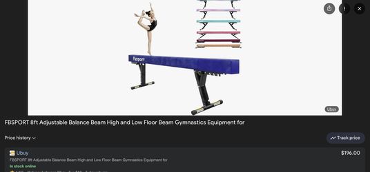 FB Sport Balance Beam Gymnastics 