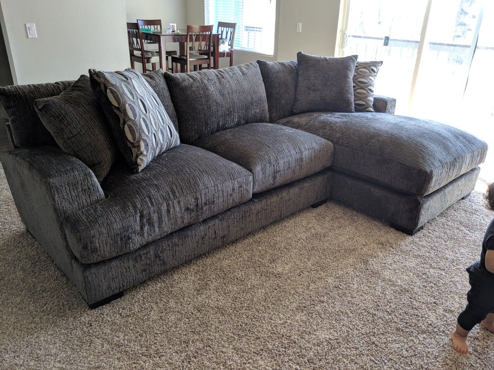 Dark Gray Sectional L