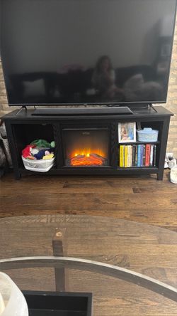 Black tv stand