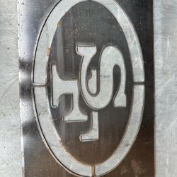 Steel Cut Out Of San Francisco49ers 