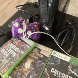 Xbox 360 W Control And Games 