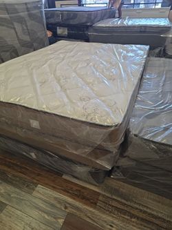 Queen mattress only.