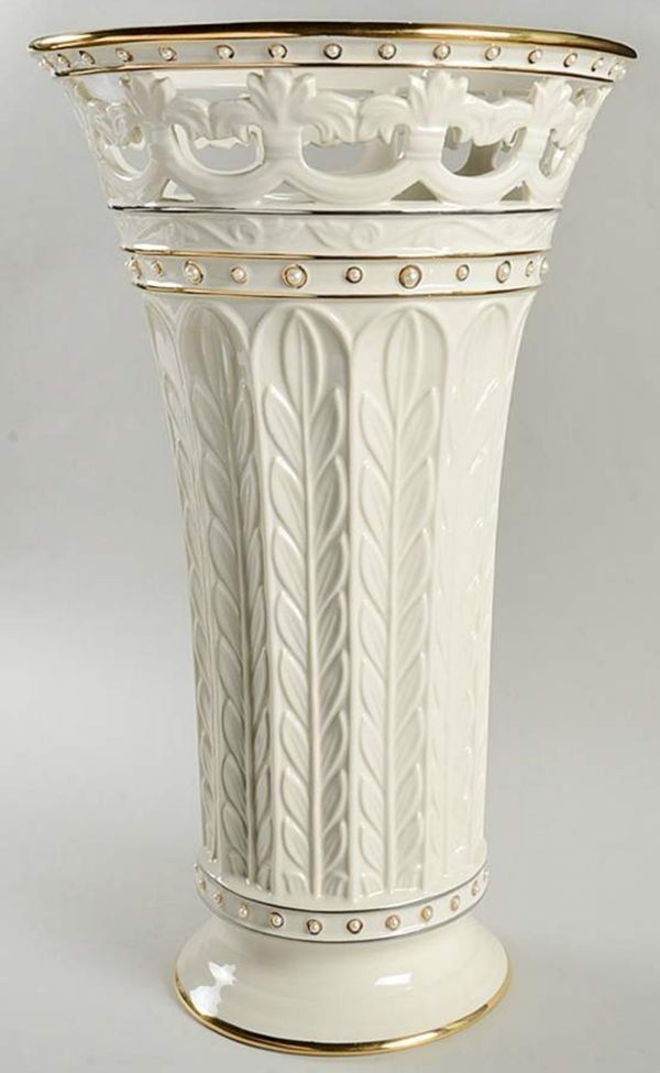 LENOX Florentine and Pearl Porcelain Tall Vase *BRAND NEW for Sale in