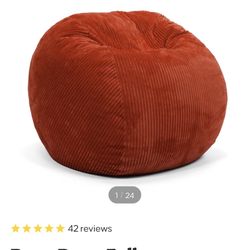 Bean Bag - Full - Plush Corduroy SUNSET