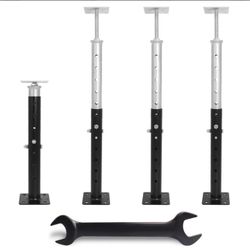 ZEJOOT ADJUSTABLE HOUSE FLOOR JACKS  4 PCS SUPPORT 18" TO 33.5" HEIGHT 2 TON MAX CAPACITY EACH