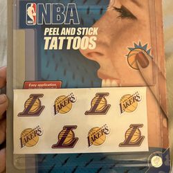 NBA Lakers Peel And Stick Tattoo Body Stickers