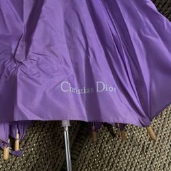 Vintage purple Christian Dior branded umbrella. 