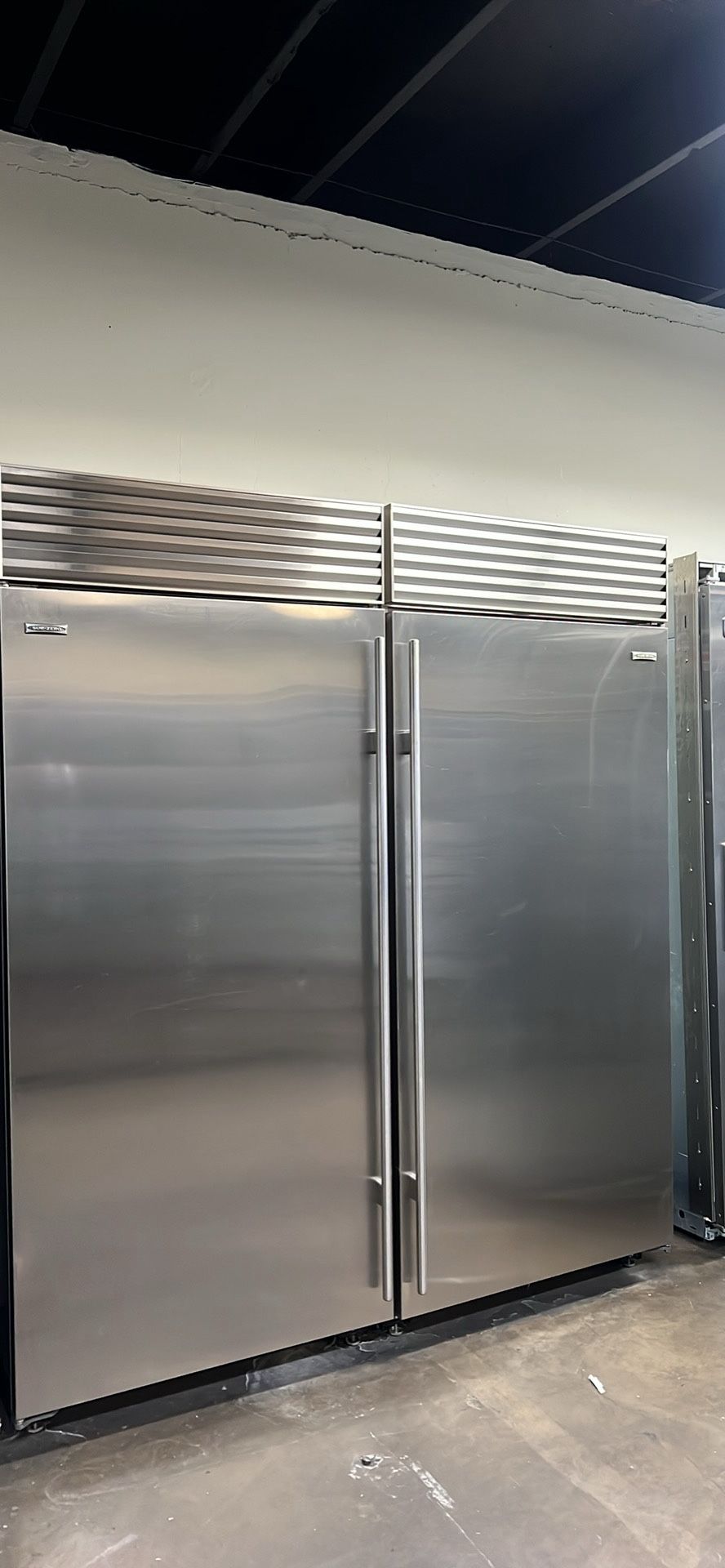 Sub Zero 72”Wide Built In Stainless Steel Refrigerators Set