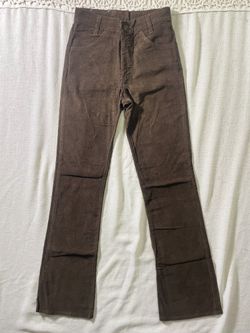 Vtg 70s Levis 517 Dark Brown Corduroy Bootcut Pants Deadstock Scovill 27x33