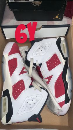 Jordan retro 6 og carmine  6y