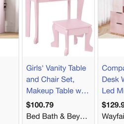 Pink Small Vanity 