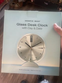 Glass Desk Clock