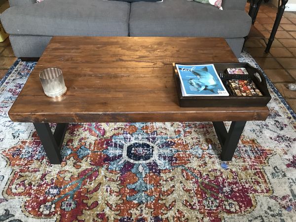Pottery Barn Griffin Reclaimed Wood Coffee Table For Sale In