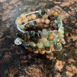 Homemade Bracelet Wrap Made With Crystals