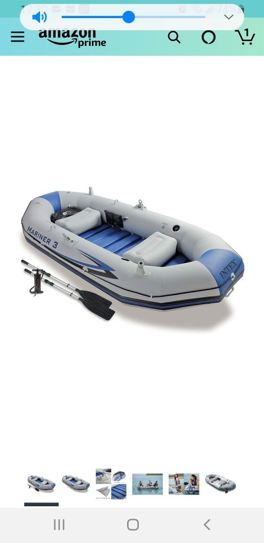 Intex Mariner 3 Inflatable boat with HARD floor (3 person)