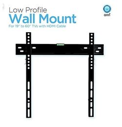 Low Profile Universal Wall Mount for 19"to 60" TV With HDMI Cable