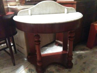 Antique marble top desk