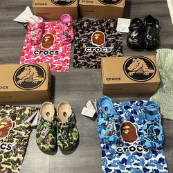 Bape X Crocs (All Sizes Men and Women) $120 Each