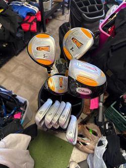 Heavy Use Wilson Ultra 9 pc Complete Right Hand Golf Set with Bag