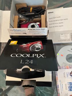 Nikon Coolpix L 24 Digital Camera Red