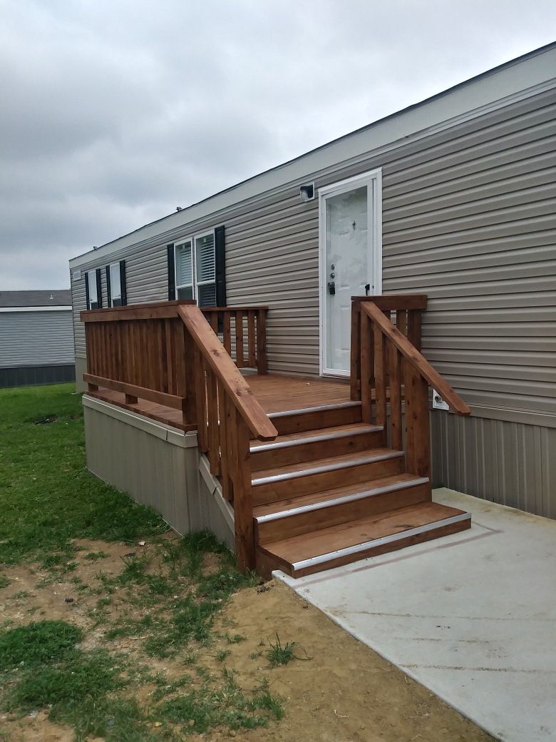 Wood decks ,porches de madera para trailas