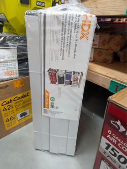 HDX 5-Tier Easy Assembly Multi-purpose Plastic Garage Storage Shelving Unit in Gray – Open Box