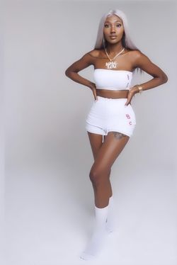 Two Piece Set Available In White ,black , Brown , and Grey